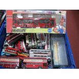 A Quantity of Diecast Model Buses and Trams, by Corgi, Joal, Lledo, EFE and other, including Corgi