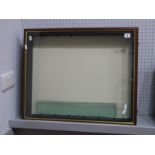 A Modern Glass Fronted Wooden Framed Display Case, six glass shelves, measuring 52.5cm across,