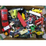 A Quantity of Diecast Model Vehicles, by Matchbox, Dinky, Corgi, Lledo and other, playworn.