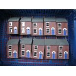 Ten Hornby "OO" Gauge/4mm Skaledale Resin Unboxed 'Houses', condition fair to good.