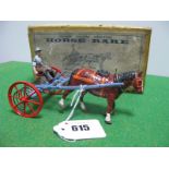 A Mid XX Century Lead Home Farm Series No. 8F - Horse Rake, with Driver, overall very good, boxed,