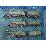 Three Hornby "OO"/4mm Steam Locomotives and Six Wheel Tenders, Ref R2850 4-6-0 "Ince Castle", BR