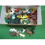 A Quantity of Mid XX Century and Later Plastic Figures, by Britains and others, all playworn.