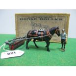 A Mid XX Century Lead Home Farm Series No. 9F - Horse Roller, overall fair, complete with figure,