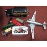 A Small Quantity of Playworn Diecast Model Vehicles, Aircraft, by ERTL, Maisto, Corgi and other,