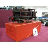 Hornby "O" Gauge/7mm Clockwork No 40 0-4-0 Tank Steam Locomotive, BR black, R/No 82011, boxed,