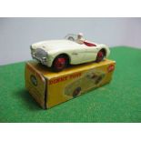 Dinky No. 109 Austin-Healey, cream, red interior, red hubs, some paint embellishment, overall fair/