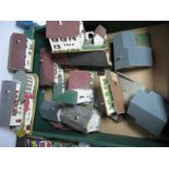 A Quantity of Early Faller (Germany) "HO" Scale Lineside Buildings, including housing, church, saw