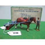 A Mid XX Century Lead Home Farm Series No. 9F - Horse Roller, overall good, complete with figure,