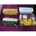 Four Modern Corgi Diecast Show Caravans, all good, very good.