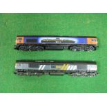 Two 'N' Gauge Class 66 Co-Co Diesel Locomotives, unboxed, Dapol "Sorrento" R/No. 66709, plus