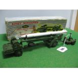 Dinky Supertoys No. 666 Missile Erector Vehicle, appears complete, overall very good, missile cone