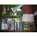 Contents of a 1960's Slot Car Enthusiasts Workshop, including a number of cars by Revell, Airfix,