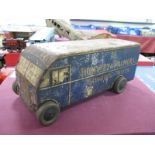 A First Half XX Century Huntley and Palmers Breakfast Biscuits Tin, in the form of a delivery wagon,