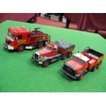 Three Diecast Model Six Wheel Commercial Trucks, by Corgi and other all with Wynns (Newport-