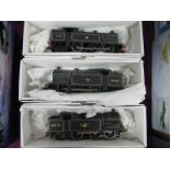 Three Hornby Dublo 3 Rail Class N2 0-6-2 Tank Steam Locomotives, BR black R/NO's 69560, 69568 and