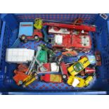 A Quantity of Diecast Vehicles, by Dinky, Corgi, Matchbox, all 1960's - 1970's, all playworn.