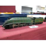 A Hornby Dublo Two Rail 4-6-2 A4 Locomotive and Tender, re-named 'Seagull', overall good.