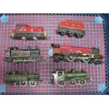 Five "OO" Gauge/4mm Unboxed Playworn Locomotives, Triang 4-6-2 Princess Elizabeth plus tender (