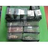 Twelve Diecast and Plastic Military Model Vehicles, including Collection Armour 1:72nd scale