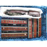 Hornby Dublo 3 Rail 4-6-2 ''Duchess of Atholl'', LMS maroon R/NO 6231, playworn, custom boxed.