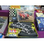 Original Scalextric Set No. 60, comprising Ferrari 250 in red and Aston Martin in green, both with