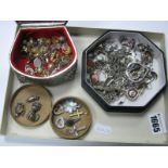 Assorted Stud and Other Earrings, pendants, chains, charm pendants etc.