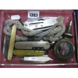 Fruit Knife with a Silver Blade, Sheffield hallmark Joseph Rodgers, pen knife, other pen knives,