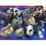 Resin Model Dogs, chickens and cats by Leonardo, County Artists, Juliana, Castagna etc