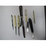 C. Early XX Century and Later Single and Multi Blade Folding Pocket Knives, including Jonathan