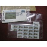 **WITHDRAWN** A Part Sheet of Guernsey Stamps, and four FDC's Celebrating The Thames Barrier.