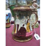 A Burleigh Ware Burgess & Leigh Ltd Coronation Jug, "In Commemoration of the Coronation of Her