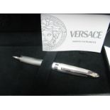 Versace Writing Pen, with booklet and box.