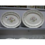 Royal Doulton 'Fairfield' Dinner Service, pattern No. D6339 comprising two oval meat plates, three