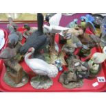 A Collection of Model Birds, by Leonardo, Arden Sculptures etc:- One Tray