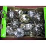 Assorted Plated Tea Ware, etc:- One Box