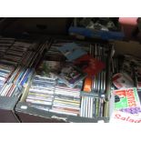 Three Boxes of Cd's - mixed genres to include pop, jazz, classical, m.o.r etc, and a box of dvd's (