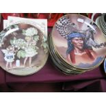 Franklin Mint American Indian Theme Plates, others similar, Border Fine China, 'Fairy Plates'. (21)