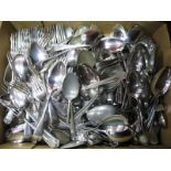 A Mixed Lot of Assorted Plated Cutlery:- One Box