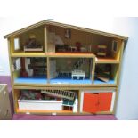 Lundby Denmark Circa 1970 Dolls House; together with individual room accessories, including