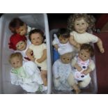 Dolls - Zapf eight examples, including Rolanda Heimer:- Two Boxes