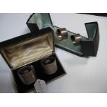 A Matched Pair of Hallmarked Silver Napkin Rings, Goldsmiths & Silversmiths Co Ltd, London 1917,