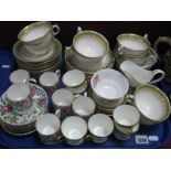 Crown Staffordshire Coffee Cans, Saucers, Cauldon China coffee cans, saucers, Crescent China tea