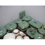 Various Denby Green Stoneware Tureens and Serving Dishes.