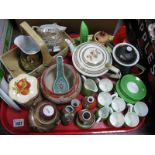 Carlton 'Vegetable' Condiment, coffee set, Crescent ware, Chinese vase, other ceramics:- One Tray