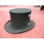 A Victorian Folding Opera Top Hat, manufactured by Thos Ibbotson, retailed by Brown Muff & Co Ltd,