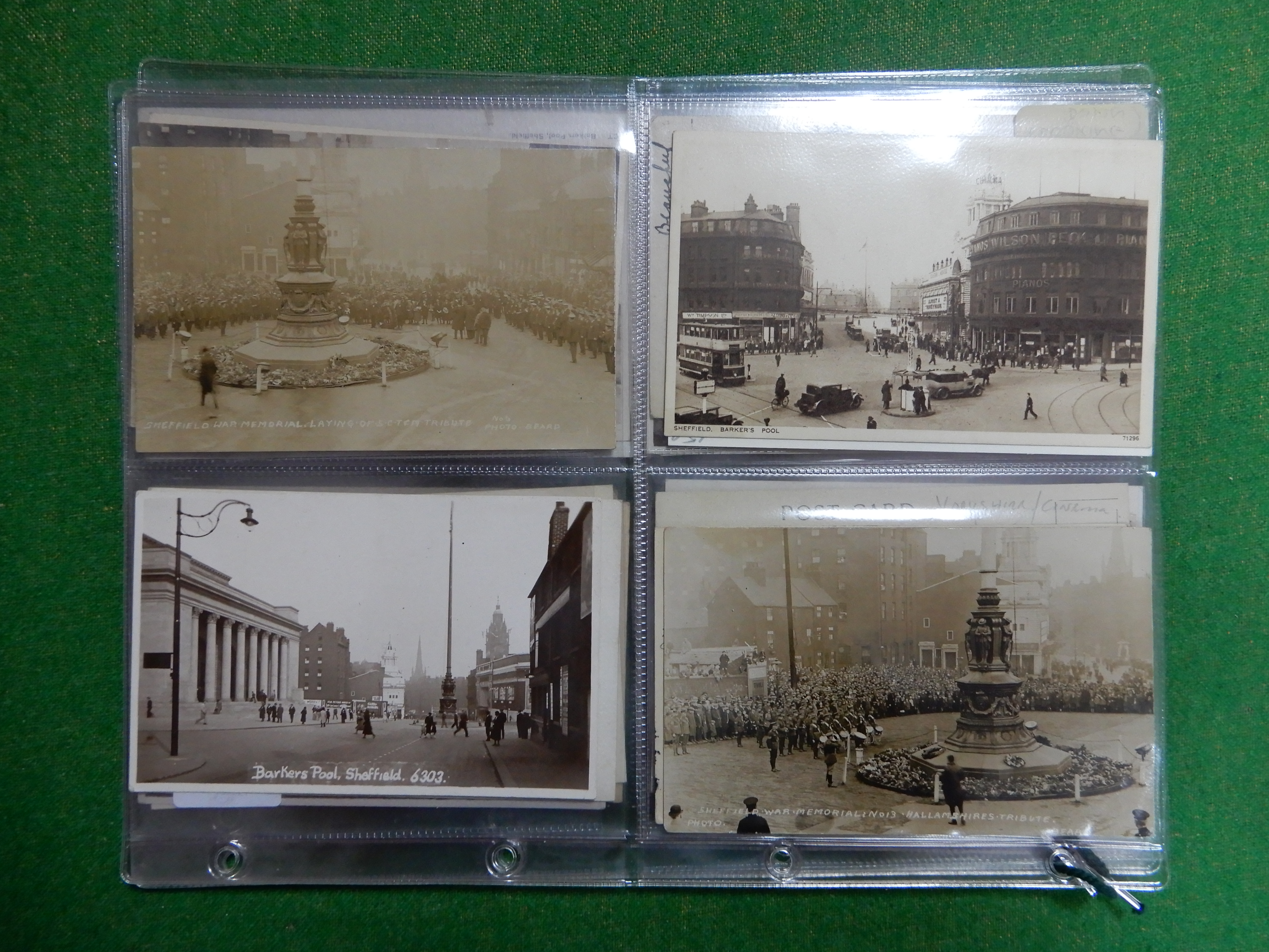 Sheffield Postcode S1, Barkers Pool, twenty eight early XX Century and later picture postcards and