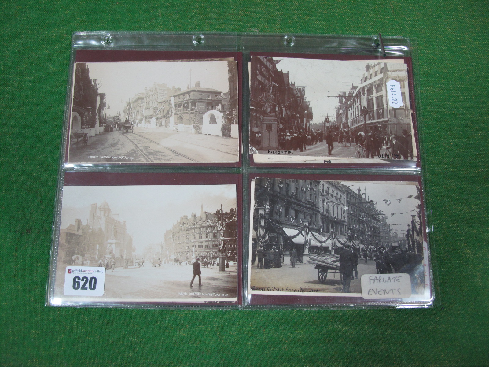 Sheffield Postcode S1, The Fargate, early XX Century and later picture postcards depicting events,