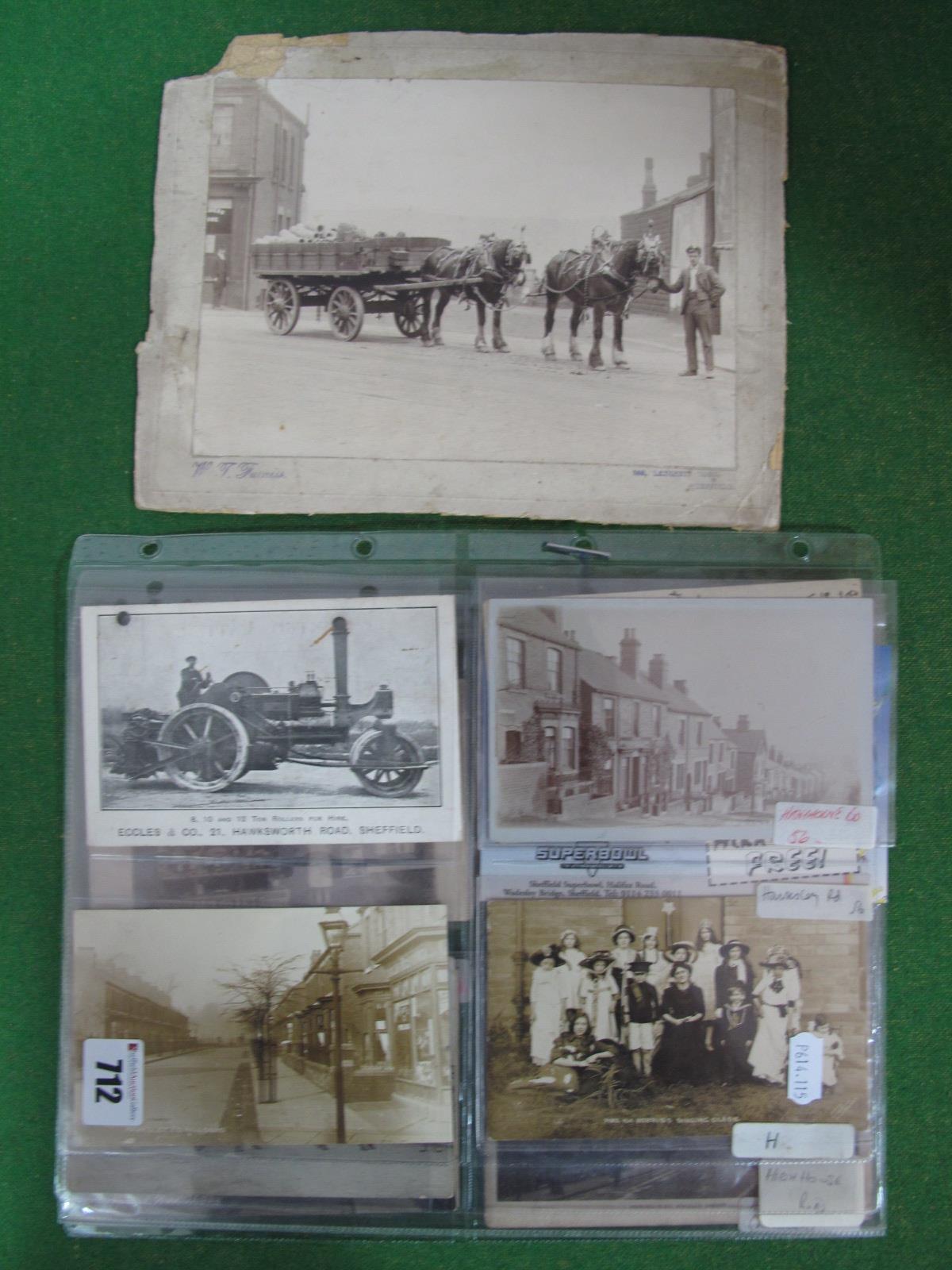 Sheffield Postcode S6, Twelve early XX Century and later picture postcards, photograph, advertising,