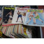 Boxing 'The Ring' Magazines 1950-56. Approximately seventy five issues. 'Boxing and Wrestling'